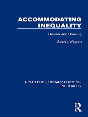 cover image of Accommodating Inequality